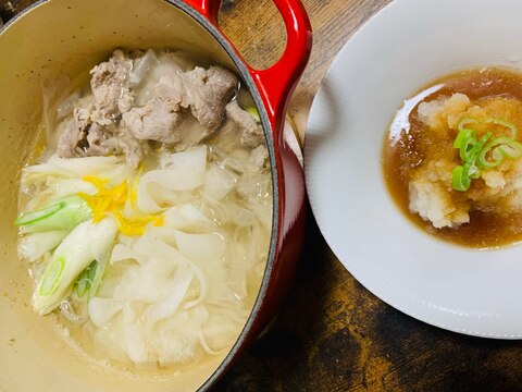 大根と豚肉のお鍋*柚子風味*